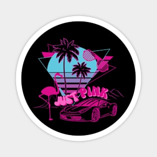 Pink Retro Aesthetic Magnet